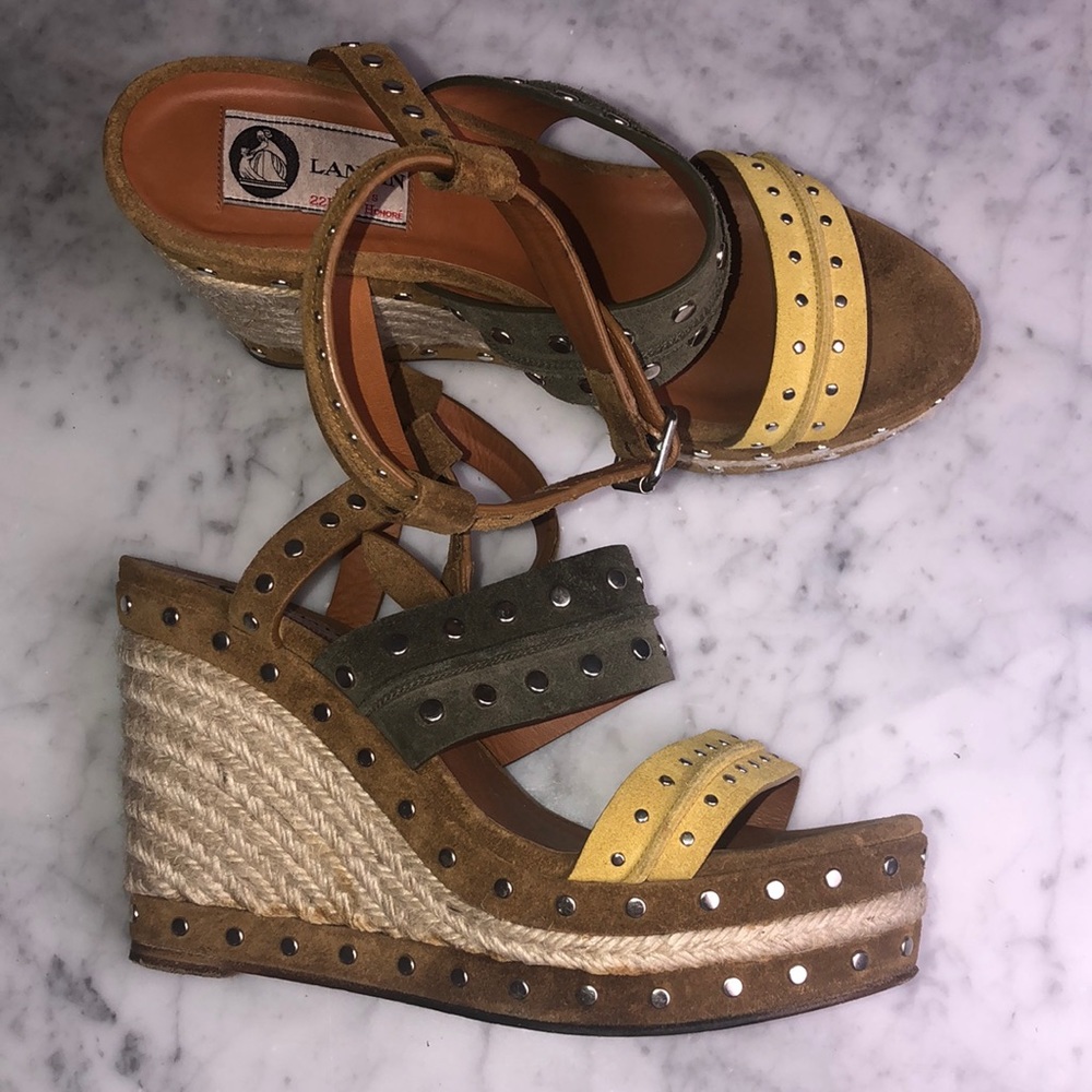 LANVIN espadrilles suede Size 9